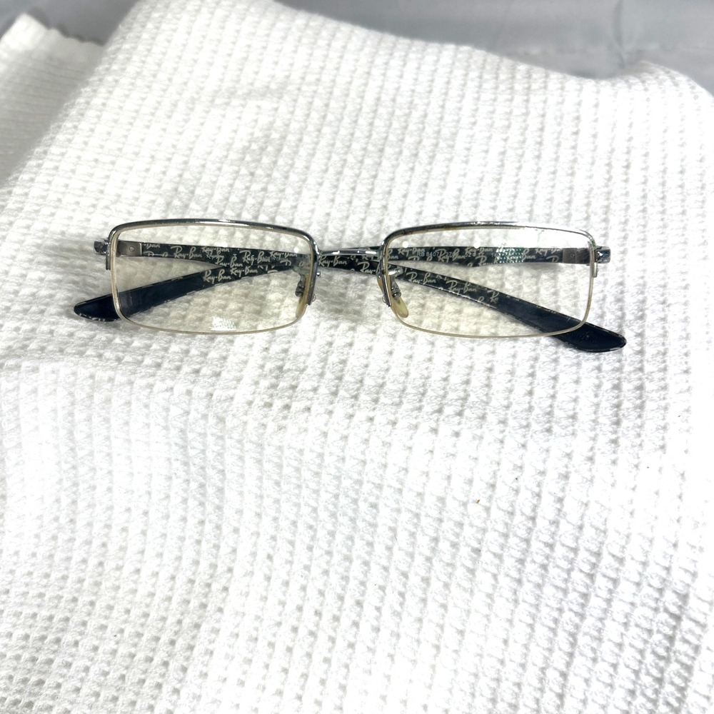 Ray-Ban Frames RB 8407 2709 52-17-140 Silver Half Rim Metal Eyeglass Frames